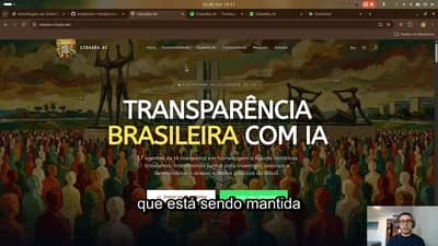 O vídeo de candidatura submetido ao 6º Prêmio INAC de Integridade — a apresentação do Cidadão.AI que concorreu entre os 223 trabalhos inscritos.